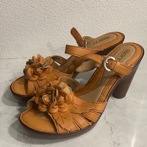 Born Orange Leather Shoes